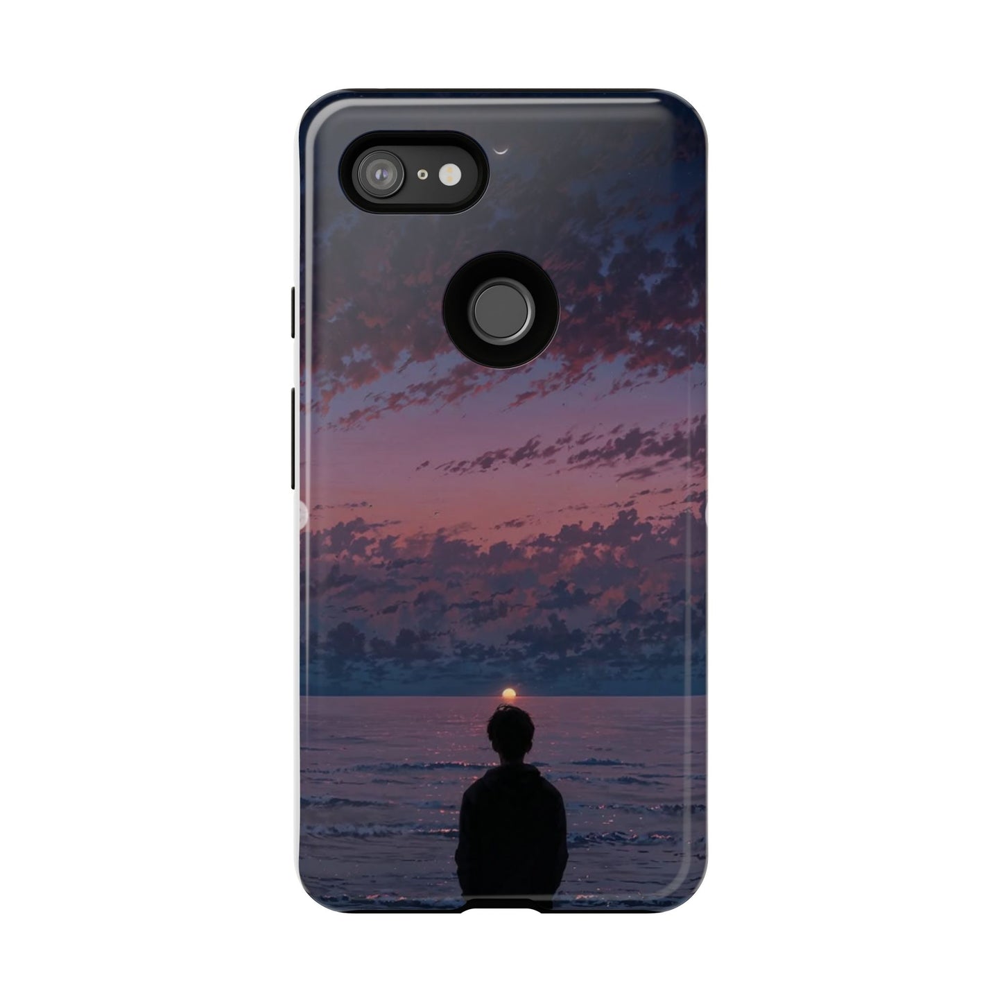 Sunset Ocean Phone Case, Tough Cases, Unique Cell Phone Cover, Artistic Phone Accessories, Gift for Her, Nature Inspired Case