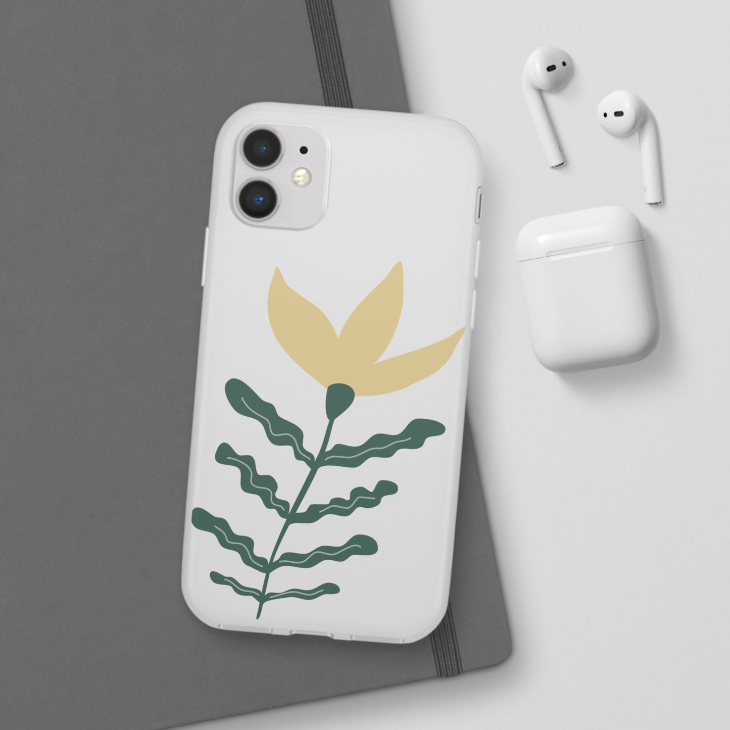 Stylish Floral Flexi Cases, Phone Accessories, Gift Idea, Protective Case, Trendy Phone Cover, Spring Vibes