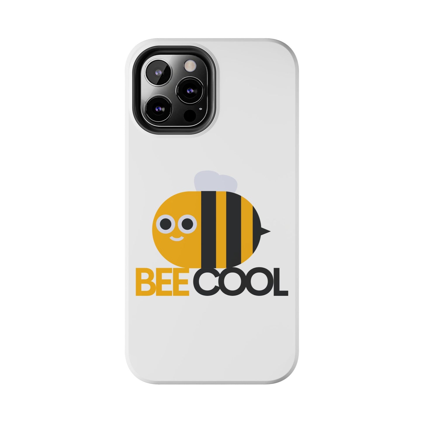 Bee Cool Tough Phone Case, Funny Phone Cover, Bee Lover Gift, Durable Phone Protector, Unique Bee Design