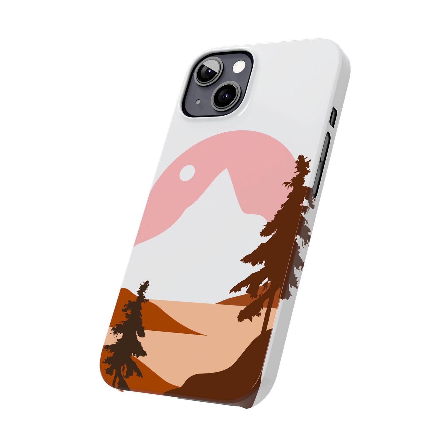 Stylish Mountain Landscape Slim Phone Case, Nature Lover Gift, Aesthetic Phone Cover, Adventure Travel Accessory, Minimalist Design [...]