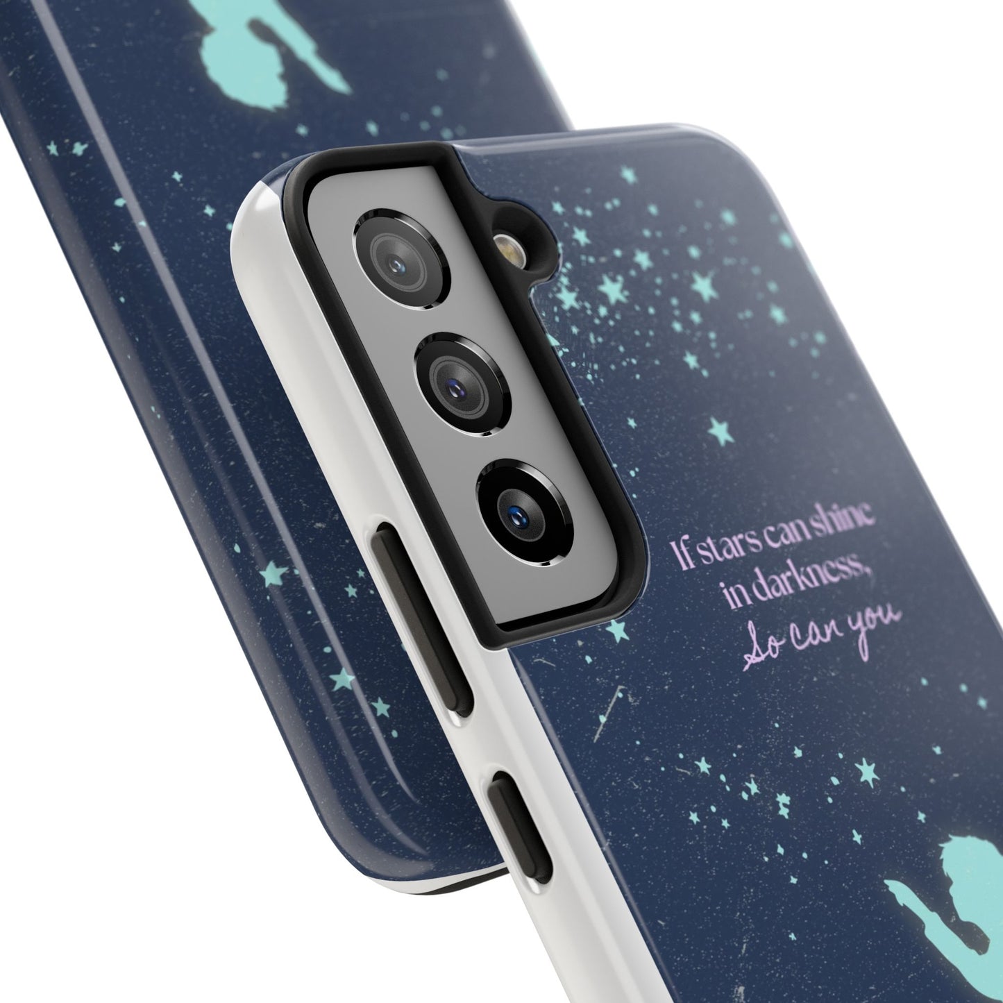 Starry Night Tough Phone Cases, Inspirational Phone Cover, Cute Kid Design, Galaxy Aesthetic, Gift for Dreamers, Motivational Decor