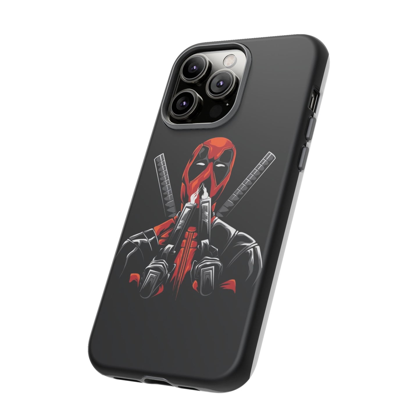Deadpool Tough Phone Case, Durable Cover for Marvel Fans, Gift for Superhero Lovers, Unique Holiday Present, Geeky Accessories