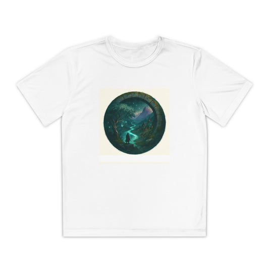 Youth Competitor Tee - Enchanted Landscape Design, Youth T-Shirt, Perfect for Adventurers, Gifts for Nature Lovers, Fantasy Theme Wear