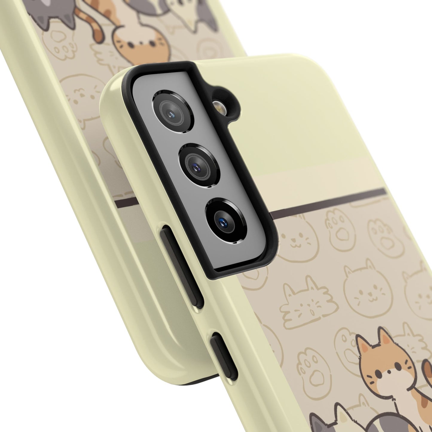 Cute Cat Phone Case - Don't Touch My Phone, Gift for Cat Lovers, Kawaii Accessories, Fun Tech Protection, Pet Lover Gifts