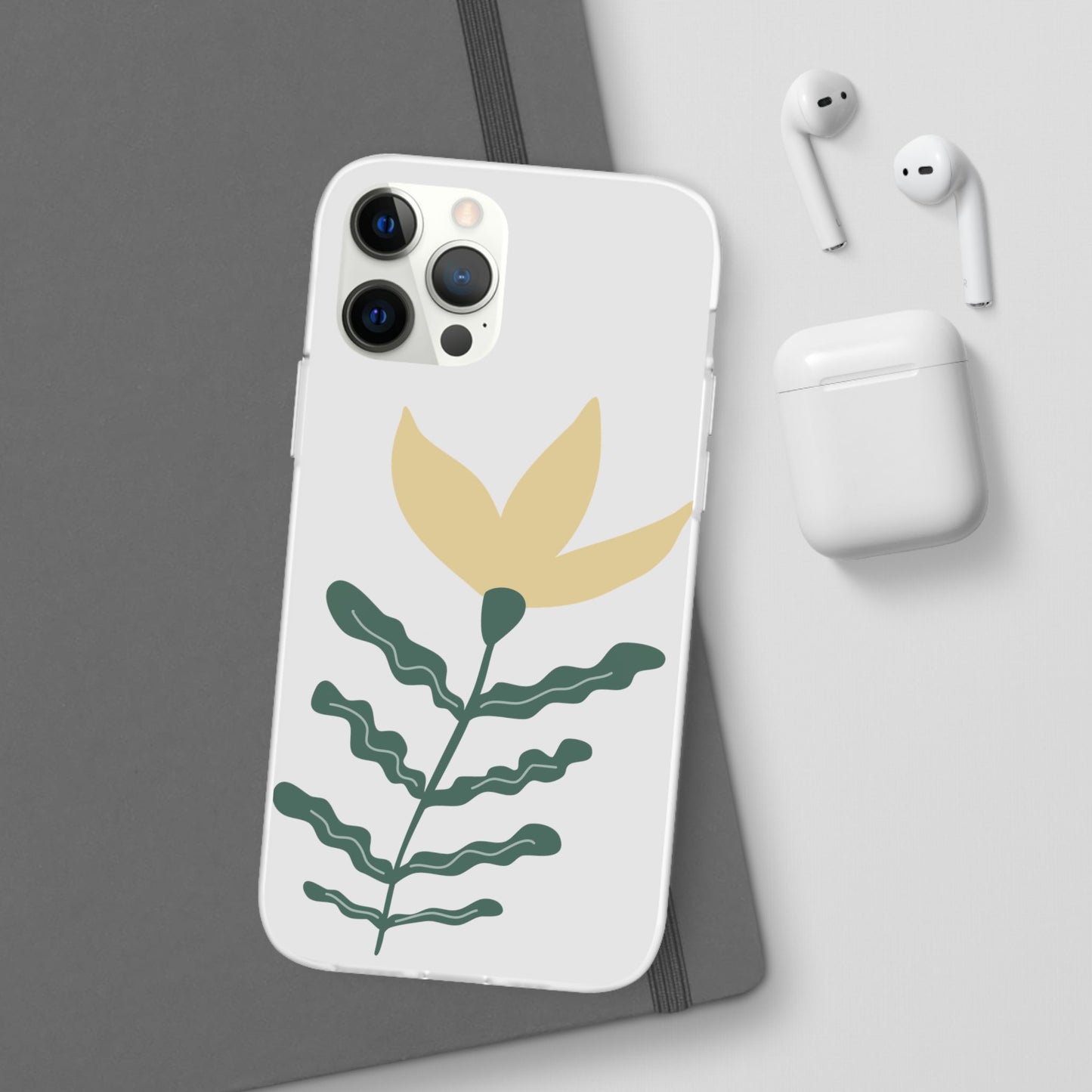 Stylish Floral Flexi Cases, Phone Accessories, Gift Idea, Protective Case, Trendy Phone Cover, Spring Vibes
