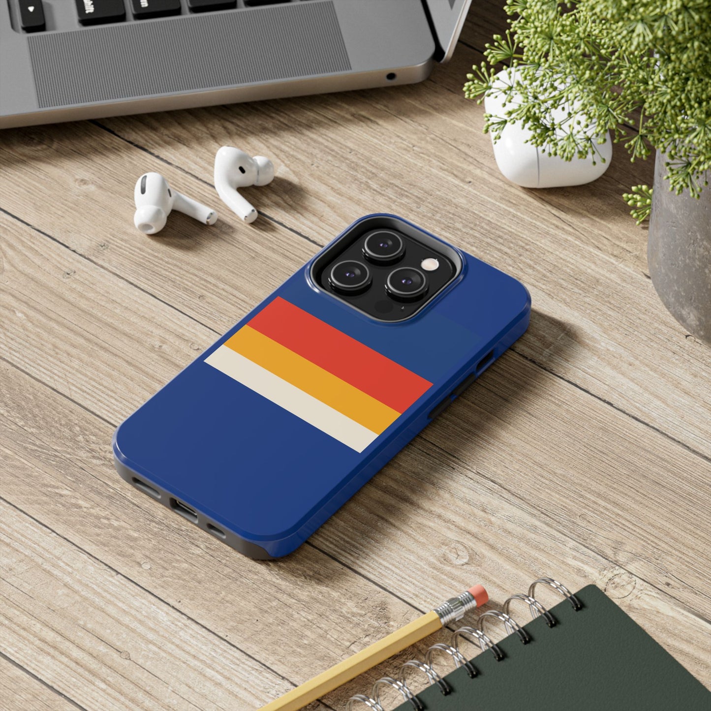 Colorful Tough Phone Cases - Bold Stripes, Durable Protection, Unique Gift for Tech Lovers, Customizable Phone Accessories, Everyday Use
