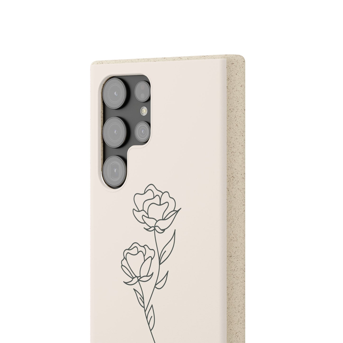 Eco-Friendly Phone Case with Floral Design, Biodegradable Mobile Cover, Sustainable Gift, Floral iPhone Case, Eco Chic Decor