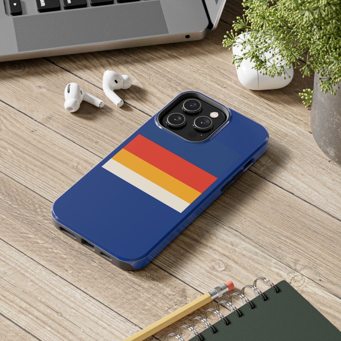 Colorful Tough Phone Cases - Bold Stripes, Durable Protection, Unique Gift for Tech Lovers, Customizable Phone Accessories, Everyday Use