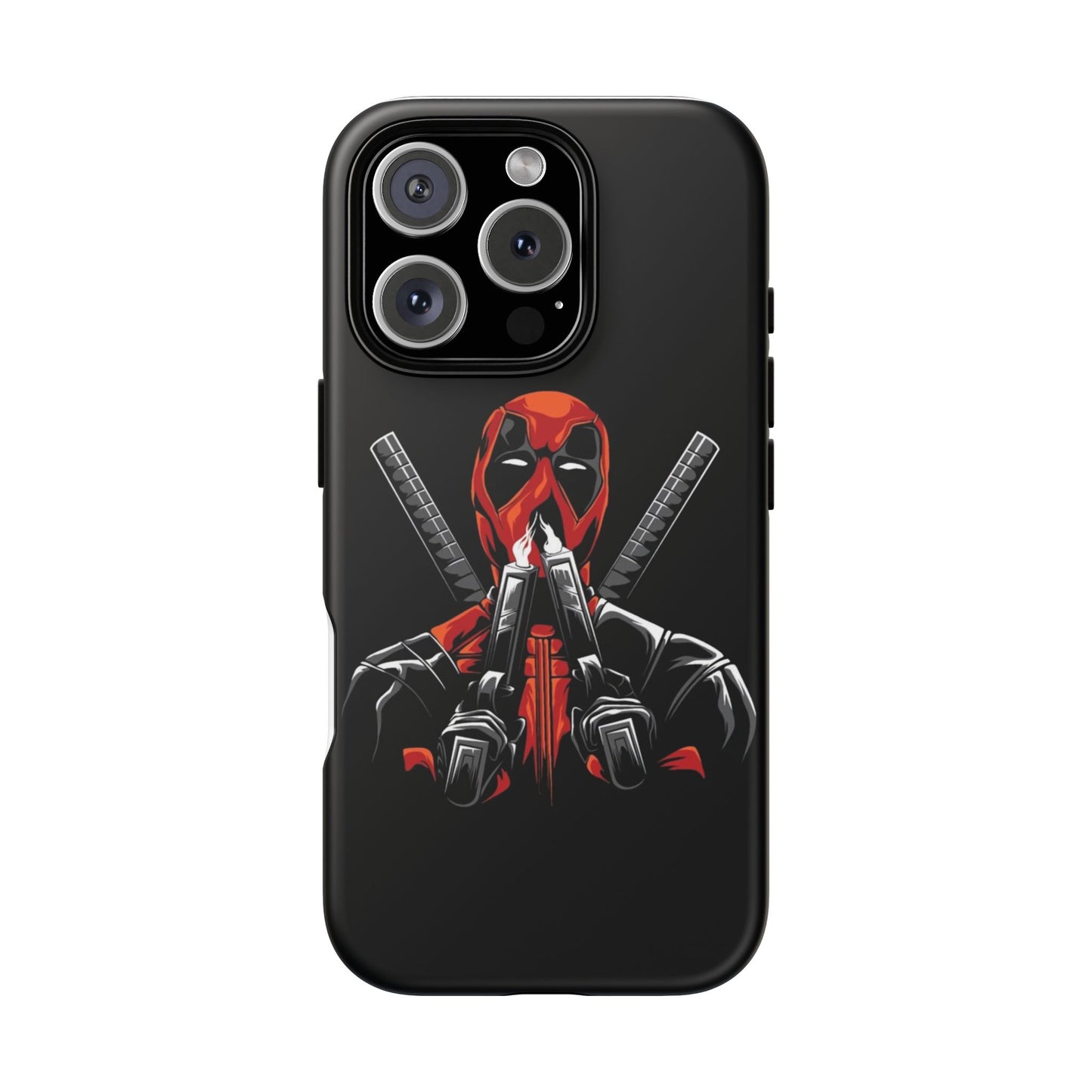 Deadpool Tough Phone Case, Durable Cover for Marvel Fans, Gift for Superhero Lovers, Unique Holiday Present, Geeky Accessories