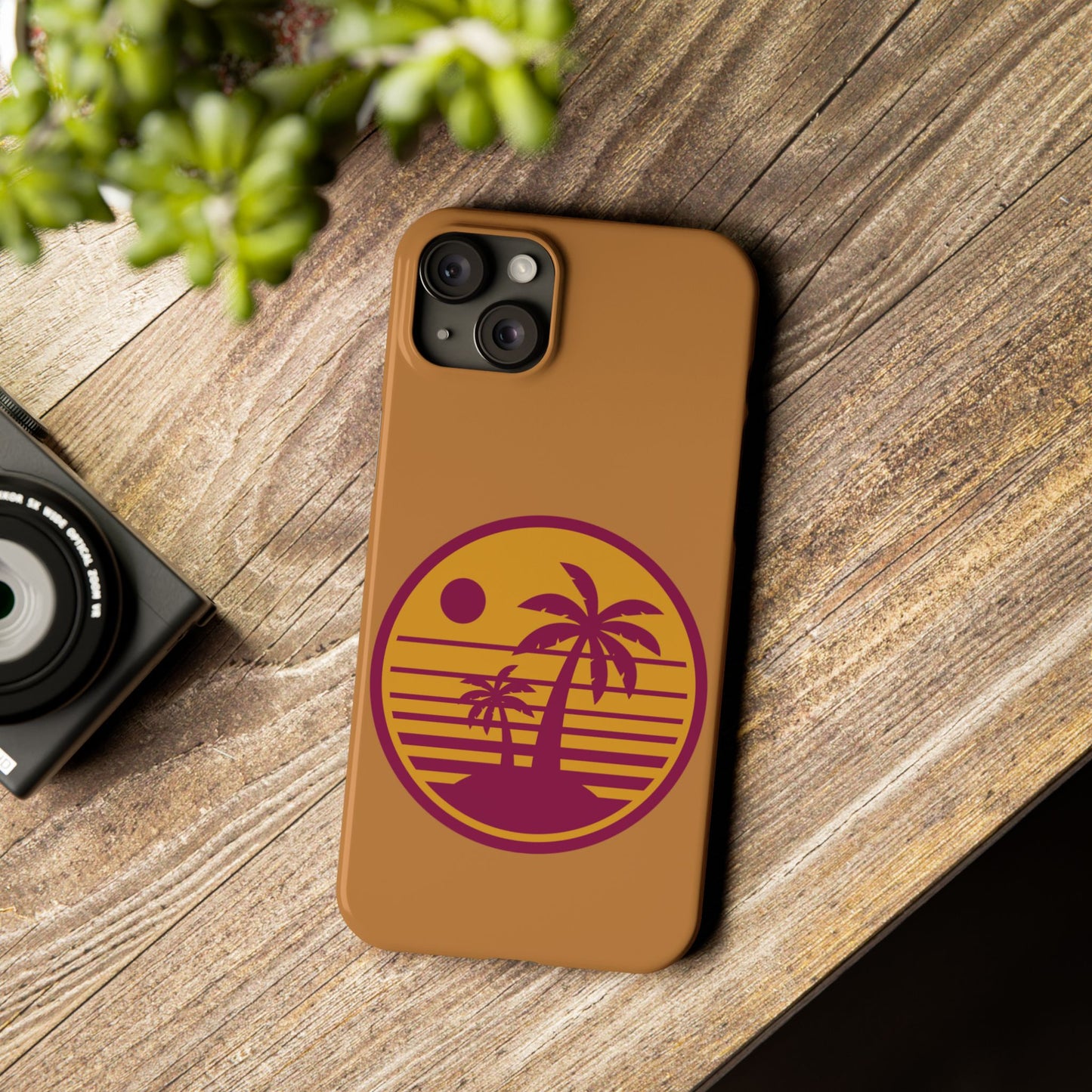 Retro Sunset Palm Tree Slim Phone Case, Summer Vibes, Beach Lover Gift, Tropical Phone Accessory, Perfect for Vacations, Travel and [...]