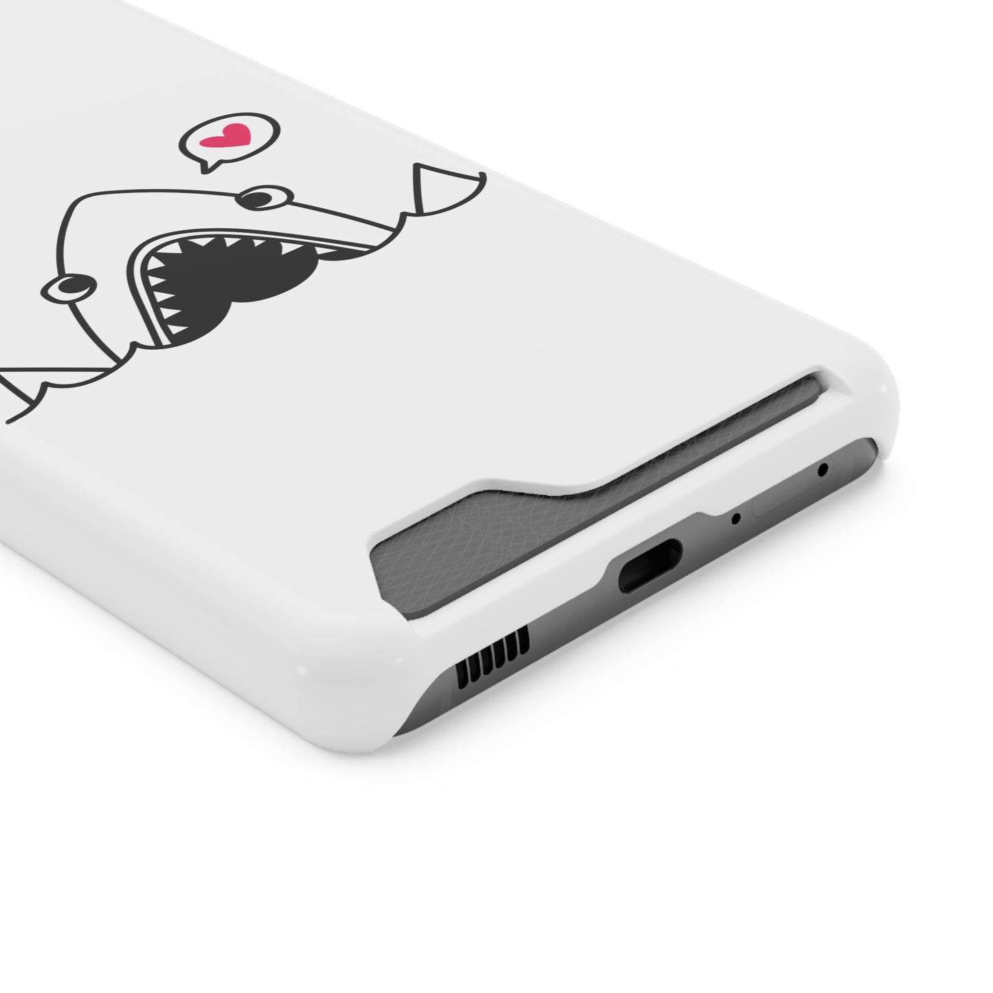 Cute Shark Phone Case with Card Holder - Perfect for Ocean Lovers, Unique Gift for Birthdays, Beach Days, and Back to School