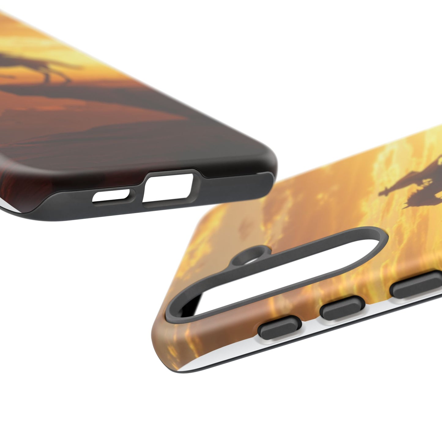 Sunset Horse Rider Phone Case, Western Art Cover, Tough Shell, Ideal Gift for Horse Lovers, Scenic Phone Accessories