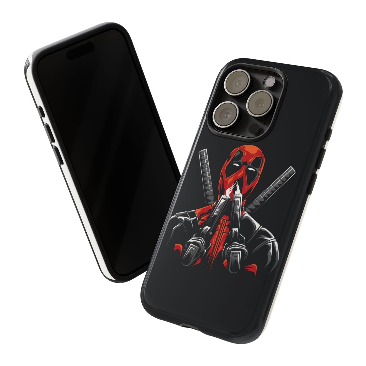 Deadpool Tough Phone Case, Durable Cover for Marvel Fans, Gift for Superhero Lovers, Unique Holiday Present, Geeky Accessories