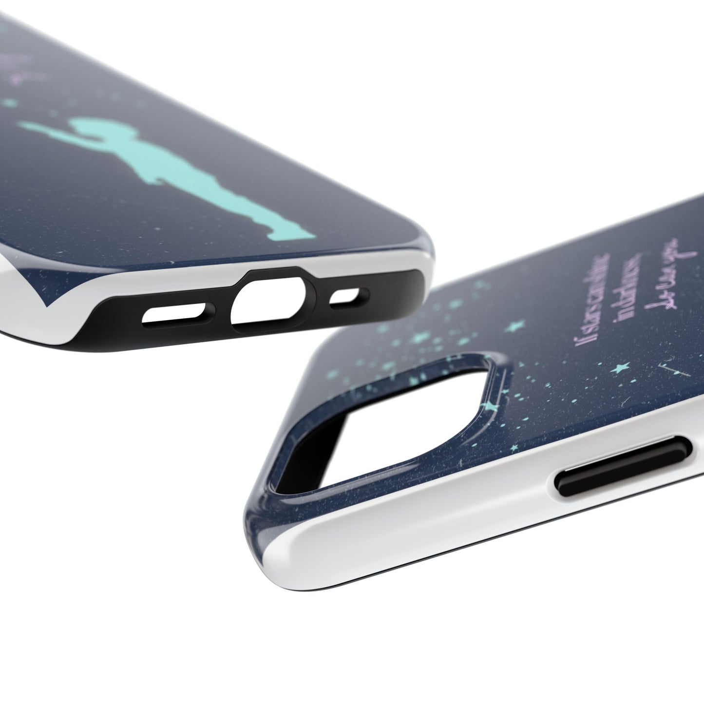 Starry Night Tough Phone Cases, Inspirational Phone Cover, Cute Kid Design, Galaxy Aesthetic, Gift for Dreamers, Motivational Decor