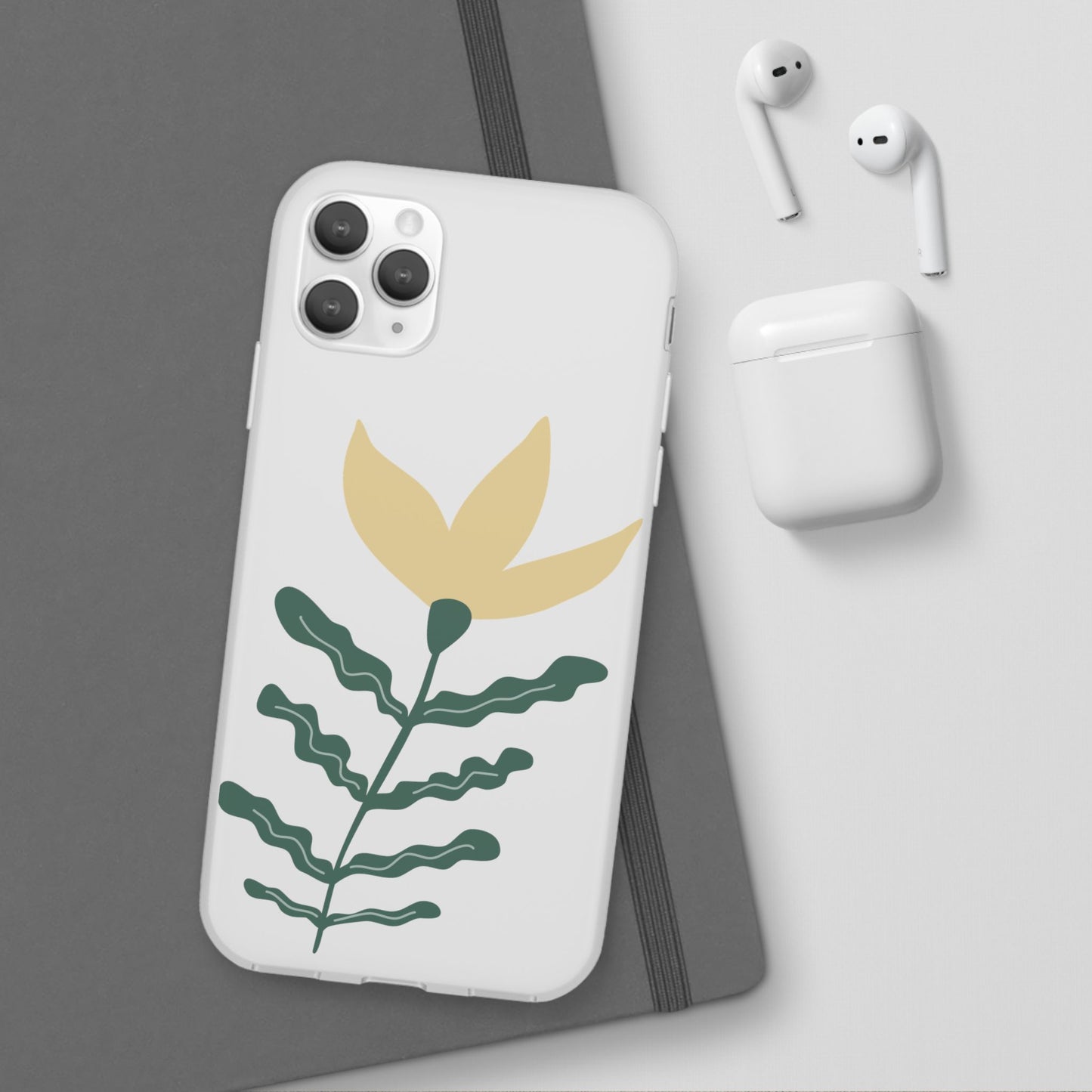 Stylish Floral Flexi Cases, Phone Accessories, Gift Idea, Protective Case, Trendy Phone Cover, Spring Vibes