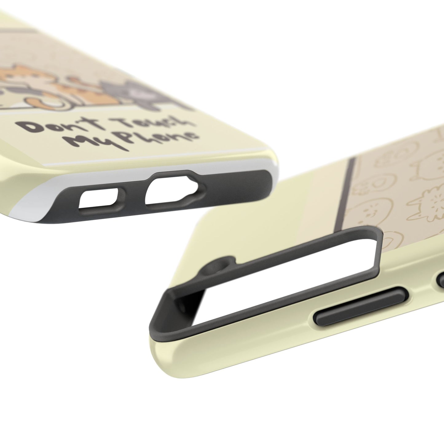 Cute Cat Phone Case - Don't Touch My Phone, Gift for Cat Lovers, Kawaii Accessories, Fun Tech Protection, Pet Lover Gifts