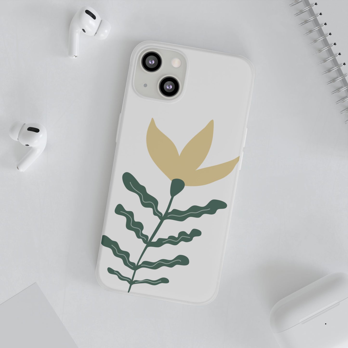 Stylish Floral Flexi Cases, Phone Accessories, Gift Idea, Protective Case, Trendy Phone Cover, Spring Vibes
