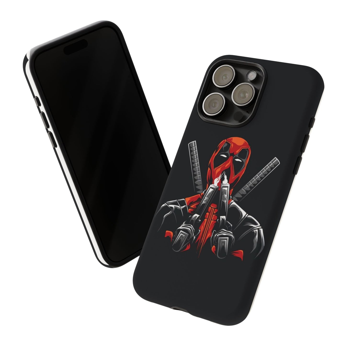 Deadpool Tough Phone Case, Durable Cover for Marvel Fans, Gift for Superhero Lovers, Unique Holiday Present, Geeky Accessories