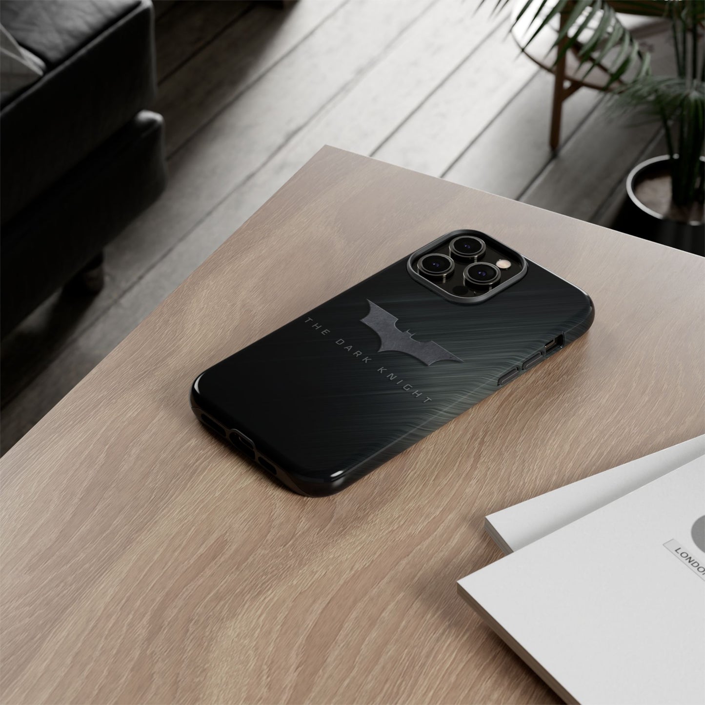 Dark Knight Phone Case, Tough Phone Cover, Superhero Gift, Batman Merchandise, Geeky Accessories, Unique Phone Case