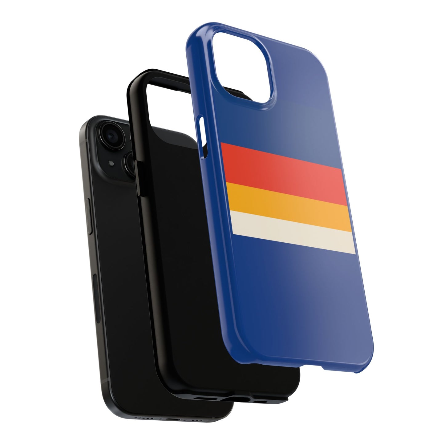 Colorful Tough Phone Cases - Bold Stripes, Durable Protection, Unique Gift for Tech Lovers, Customizable Phone Accessories, Everyday Use