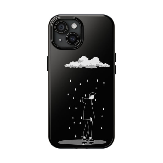 Rainy Day Tough Phone Case, Artistic Phone Cover, Aesthetic Phone Protector, Unique Gift for Friends, Mobile Accessory