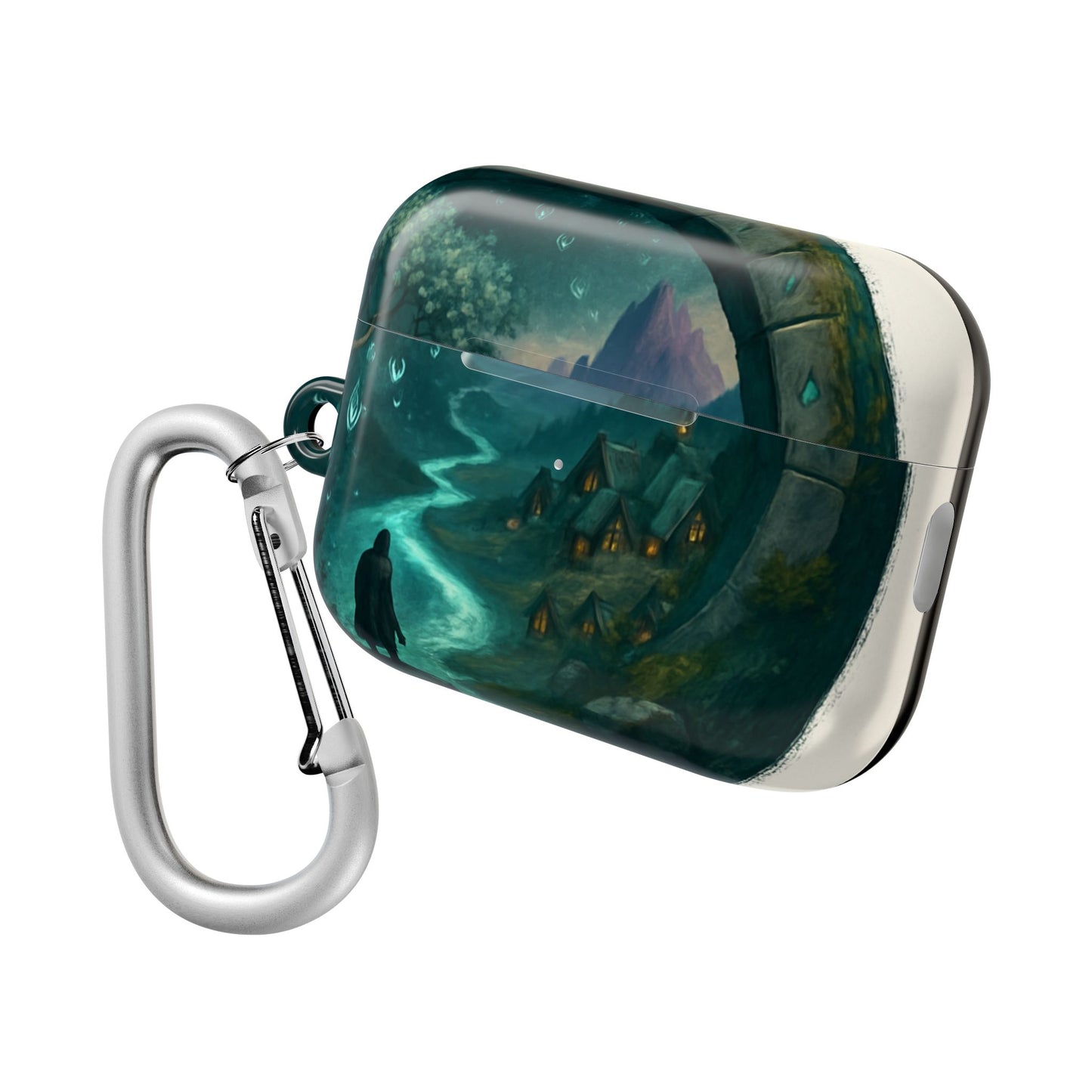 Mystical Landscape AirPod Case, Fantasy Accessory, Gift for Music Lovers, Unique Storage for AirPods, Protective AirPods Cover