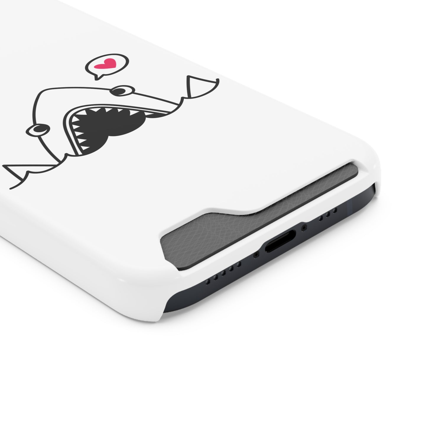 Cute Shark Phone Case with Card Holder - Perfect for Ocean Lovers, Unique Gift for Birthdays, Beach Days, and Back to School