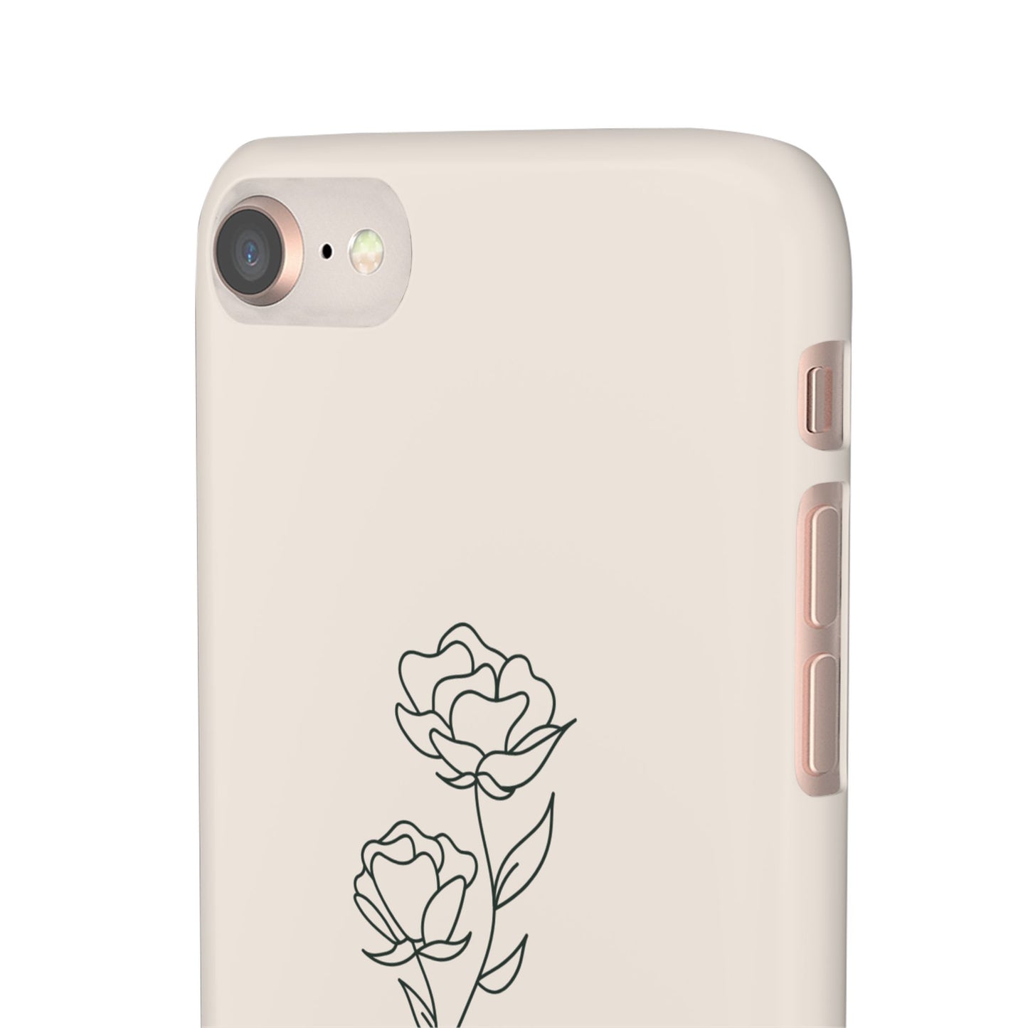 Floral Snap Case for iPhone, Elegant Phone Cover, Rose Design, Gift for Her, Stylish Accessory, Perfect for Birthdays