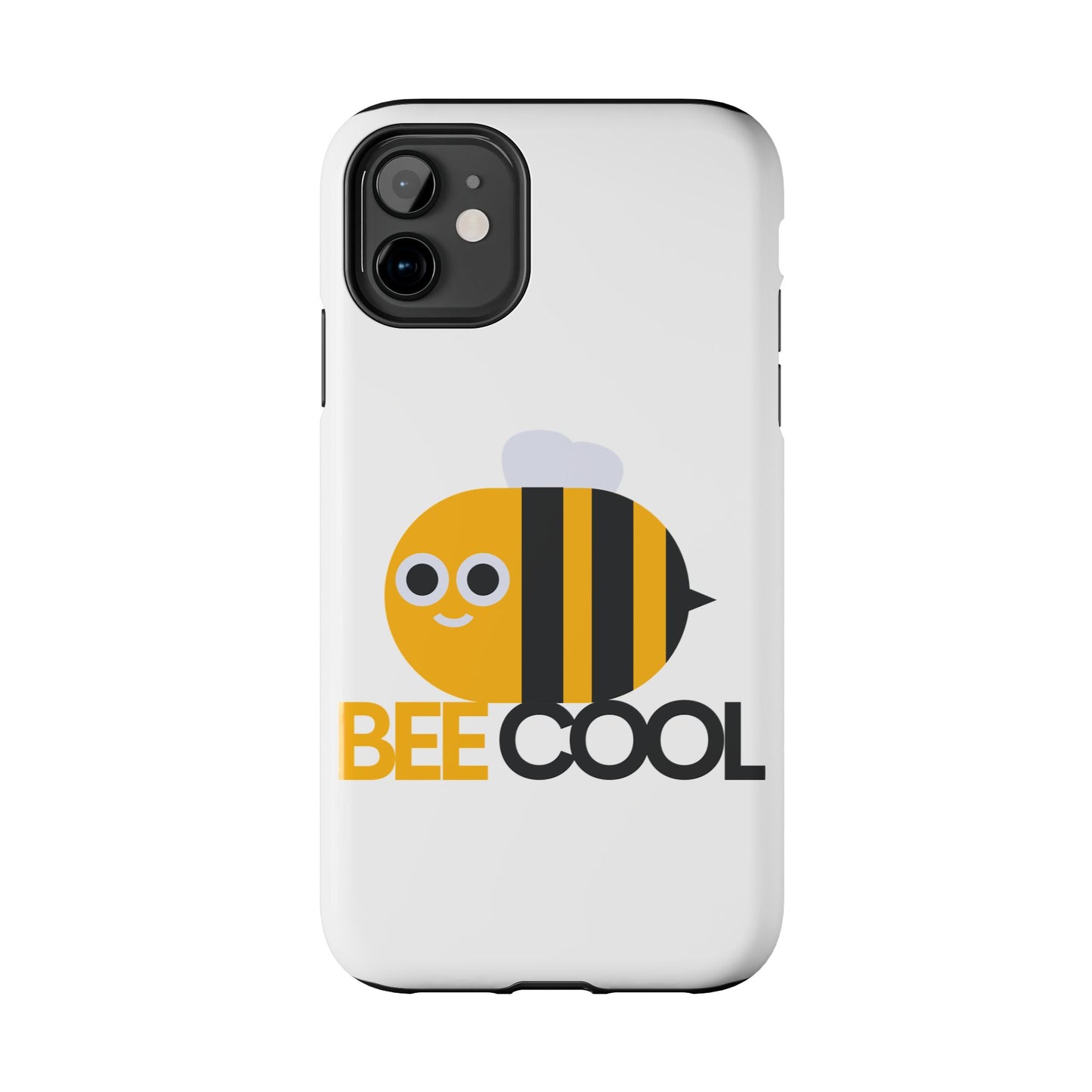 Bee Cool Tough Phone Case, Funny Phone Cover, Bee Lover Gift, Durable Phone Protector, Unique Bee Design