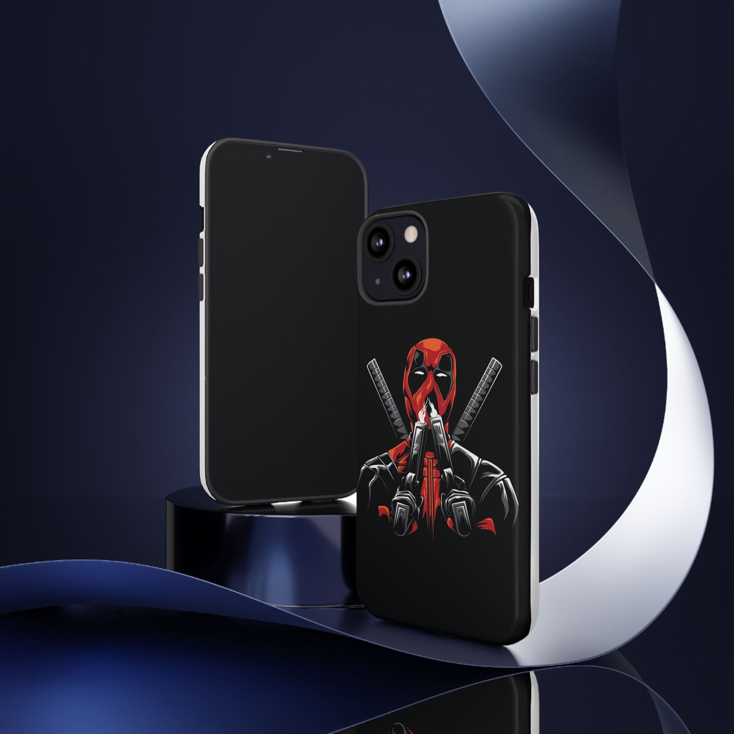 Deadpool Tough Phone Case, Durable Cover for Marvel Fans, Gift for Superhero Lovers, Unique Holiday Present, Geeky Accessories
