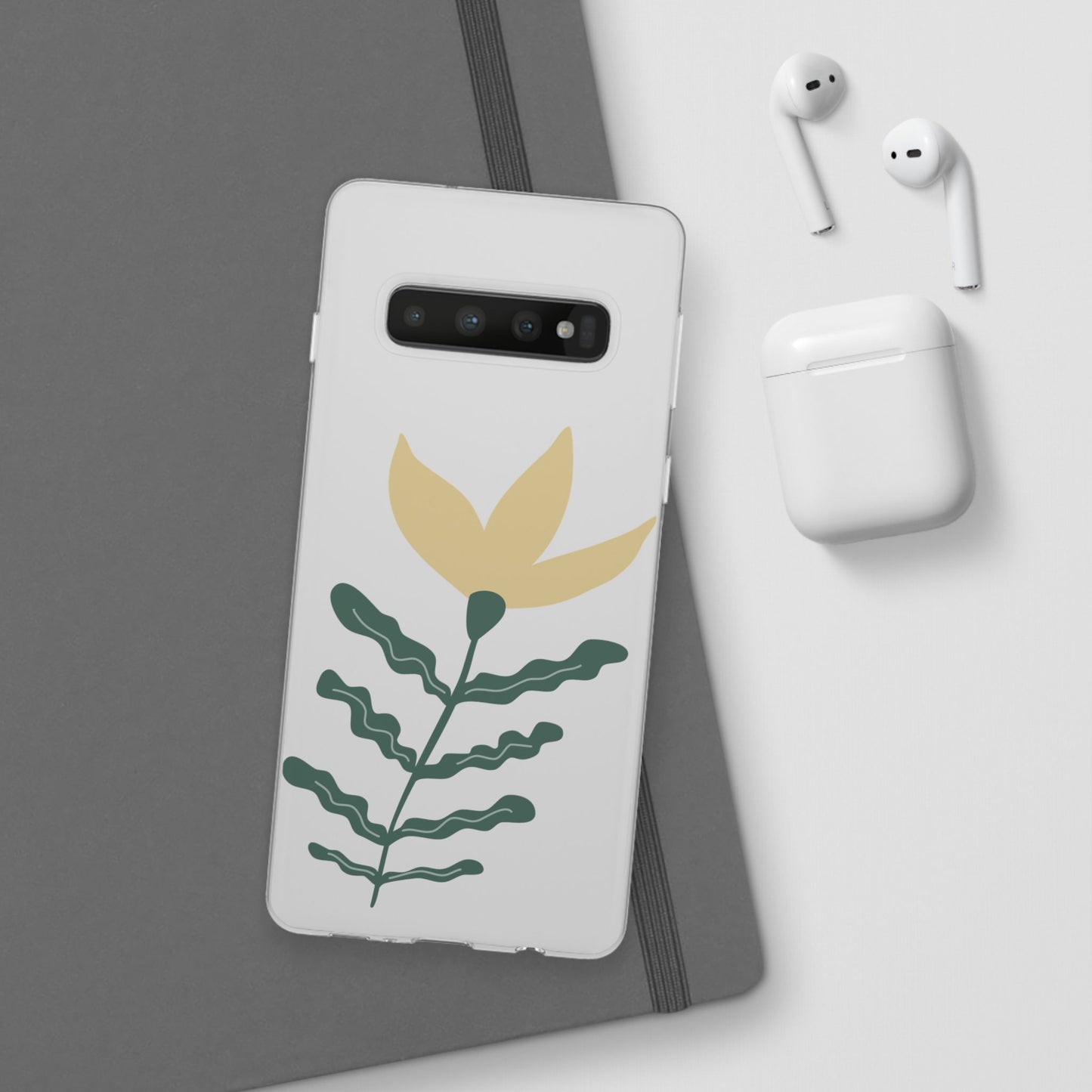 Stylish Floral Flexi Cases, Phone Accessories, Gift Idea, Protective Case, Trendy Phone Cover, Spring Vibes