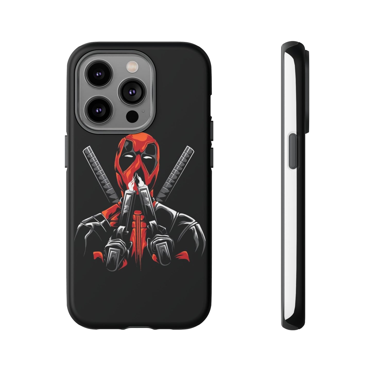 Deadpool Tough Phone Case, Durable Cover for Marvel Fans, Gift for Superhero Lovers, Unique Holiday Present, Geeky Accessories