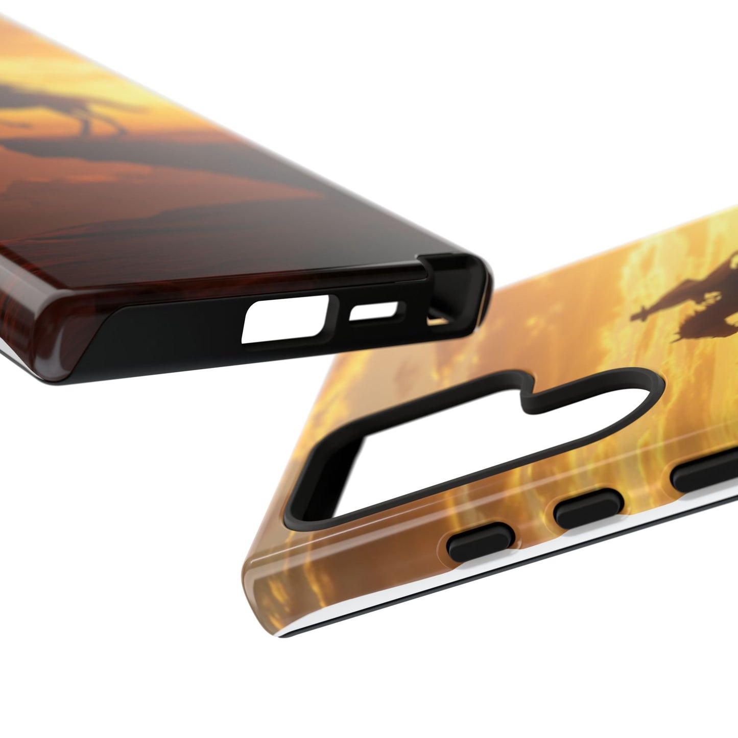 Sunset Horse Rider Phone Case, Western Art Cover, Tough Shell, Ideal Gift for Horse Lovers, Scenic Phone Accessories