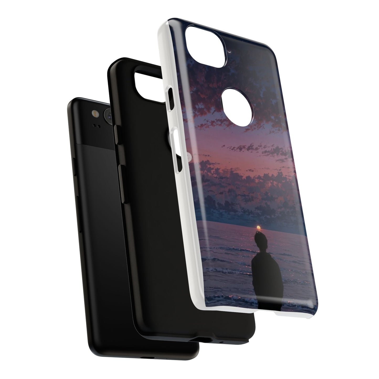 Sunset Ocean Phone Case, Tough Cases, Unique Cell Phone Cover, Artistic Phone Accessories, Gift for Her, Nature Inspired Case