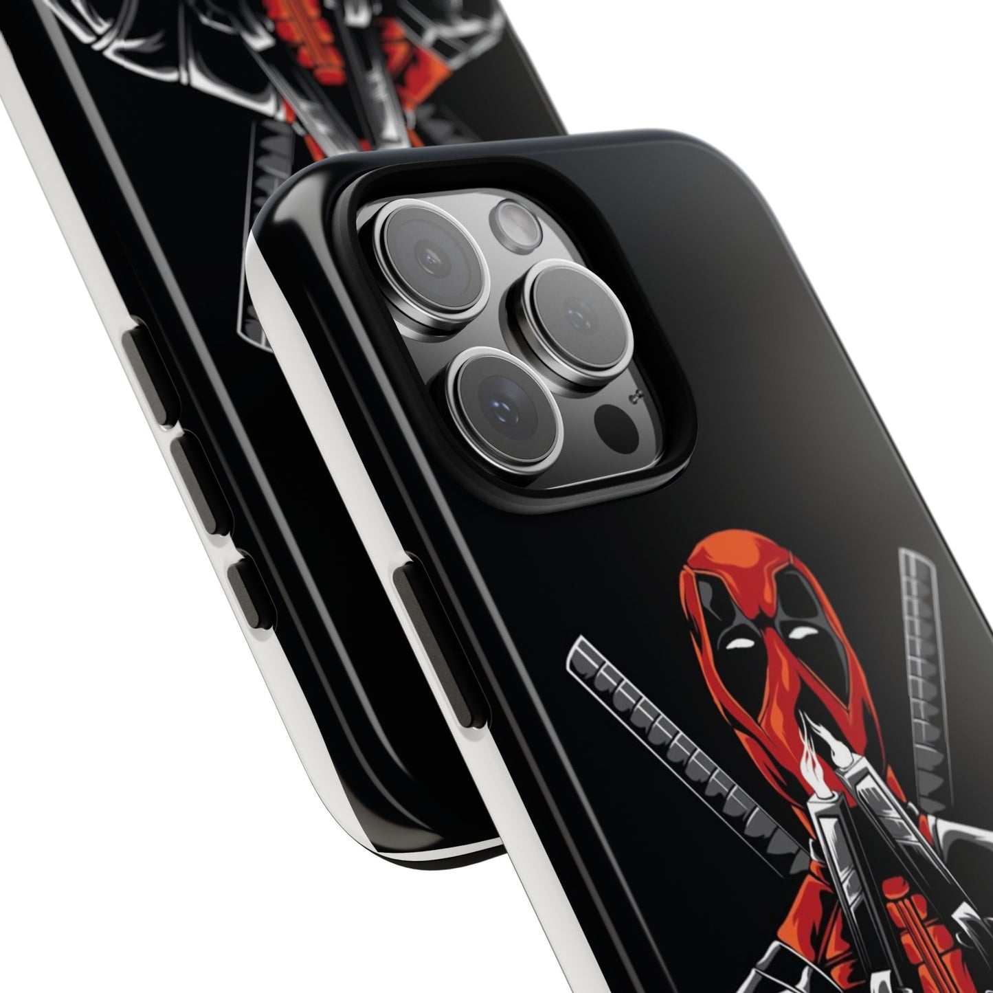 Deadpool Tough Phone Case, Durable Cover for Marvel Fans, Gift for Superhero Lovers, Unique Holiday Present, Geeky Accessories