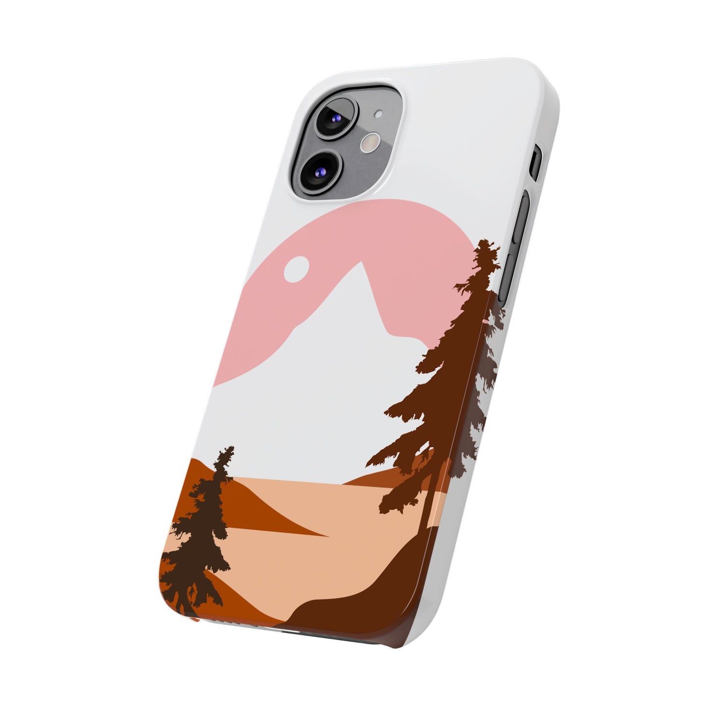 Stylish Mountain Landscape Slim Phone Case, Nature Lover Gift, Aesthetic Phone Cover, Adventure Travel Accessory, Minimalist Design [...]