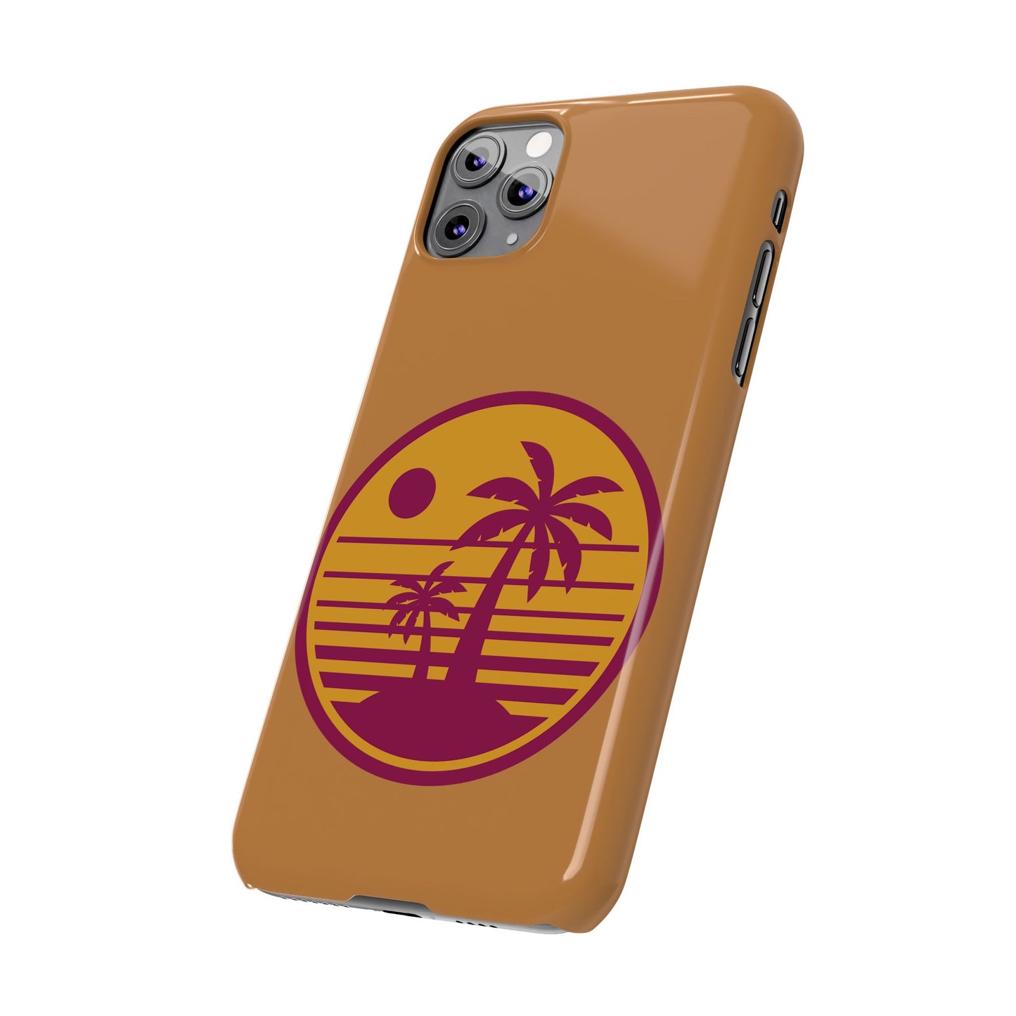 Retro Sunset Palm Tree Slim Phone Case, Summer Vibes, Beach Lover Gift, Tropical Phone Accessory, Perfect for Vacations, Travel and [...]
