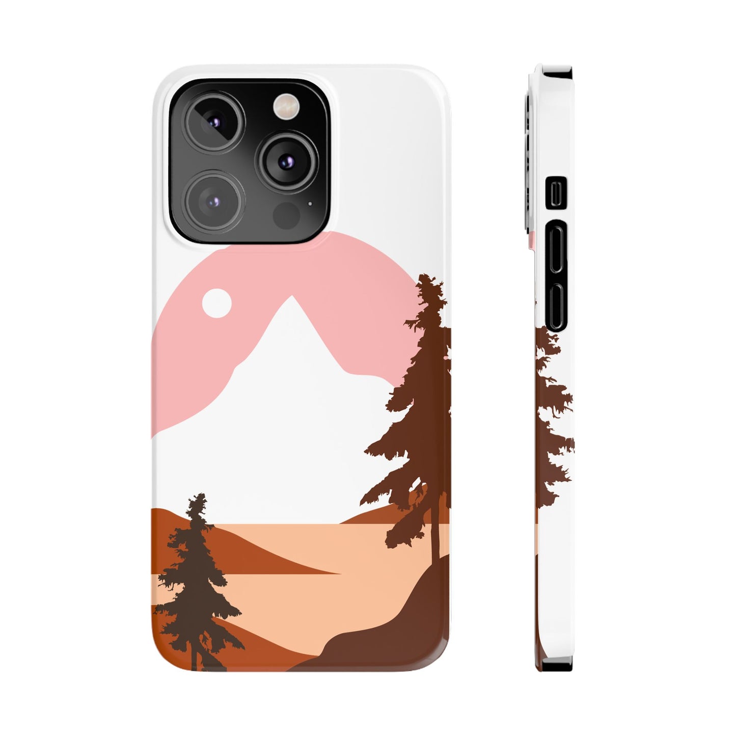 Stylish Mountain Landscape Slim Phone Case, Nature Lover Gift, Aesthetic Phone Cover, Adventure Travel Accessory, Minimalist Design [...]