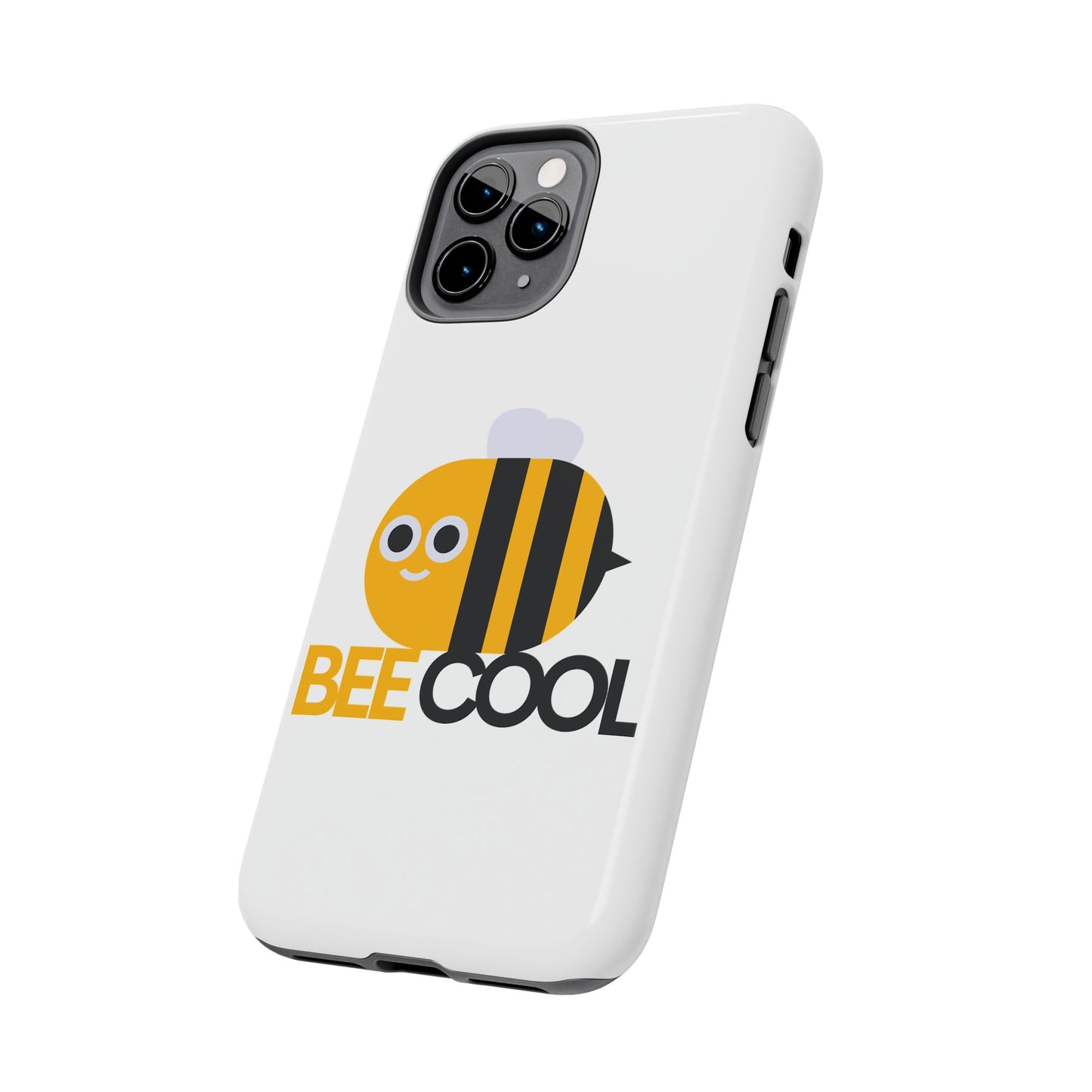 Bee Cool Tough Phone Case, Funny Phone Cover, Bee Lover Gift, Durable Phone Protector, Unique Bee Design