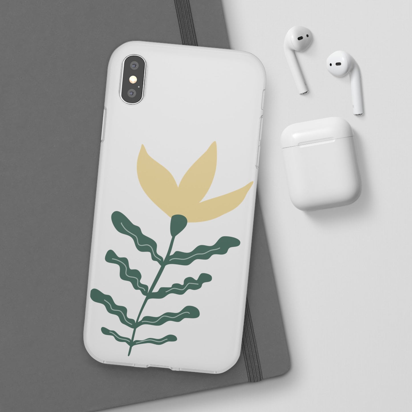 Stylish Floral Flexi Cases, Phone Accessories, Gift Idea, Protective Case, Trendy Phone Cover, Spring Vibes