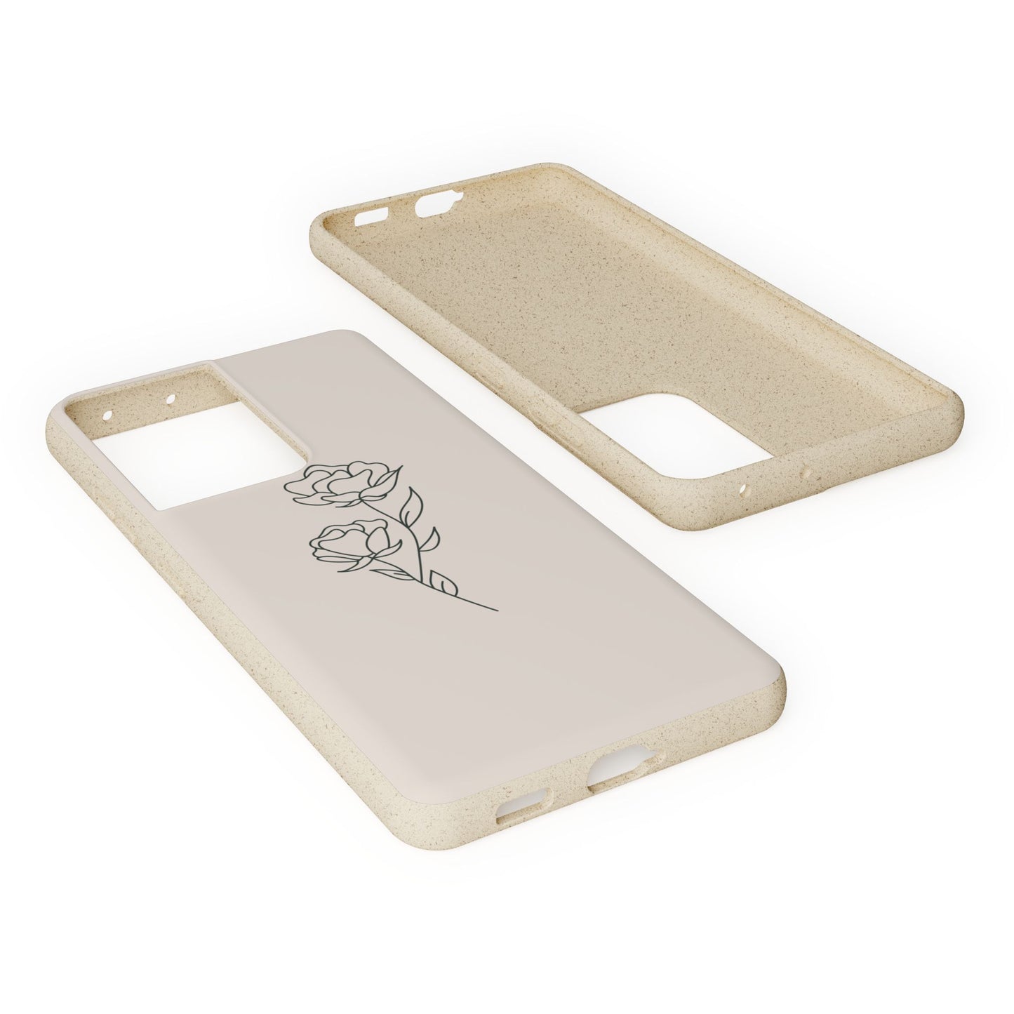 Eco-Friendly Phone Case with Floral Design, Biodegradable Mobile Cover, Sustainable Gift, Floral iPhone Case, Eco Chic Decor