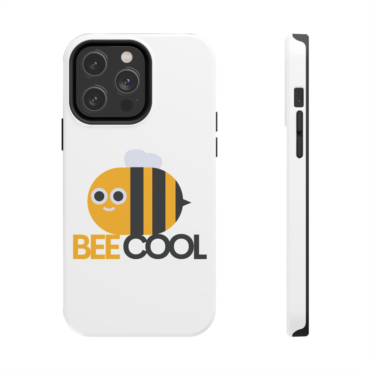 Bee Cool Tough Phone Case, Funny Phone Cover, Bee Lover Gift, Durable Phone Protector, Unique Bee Design