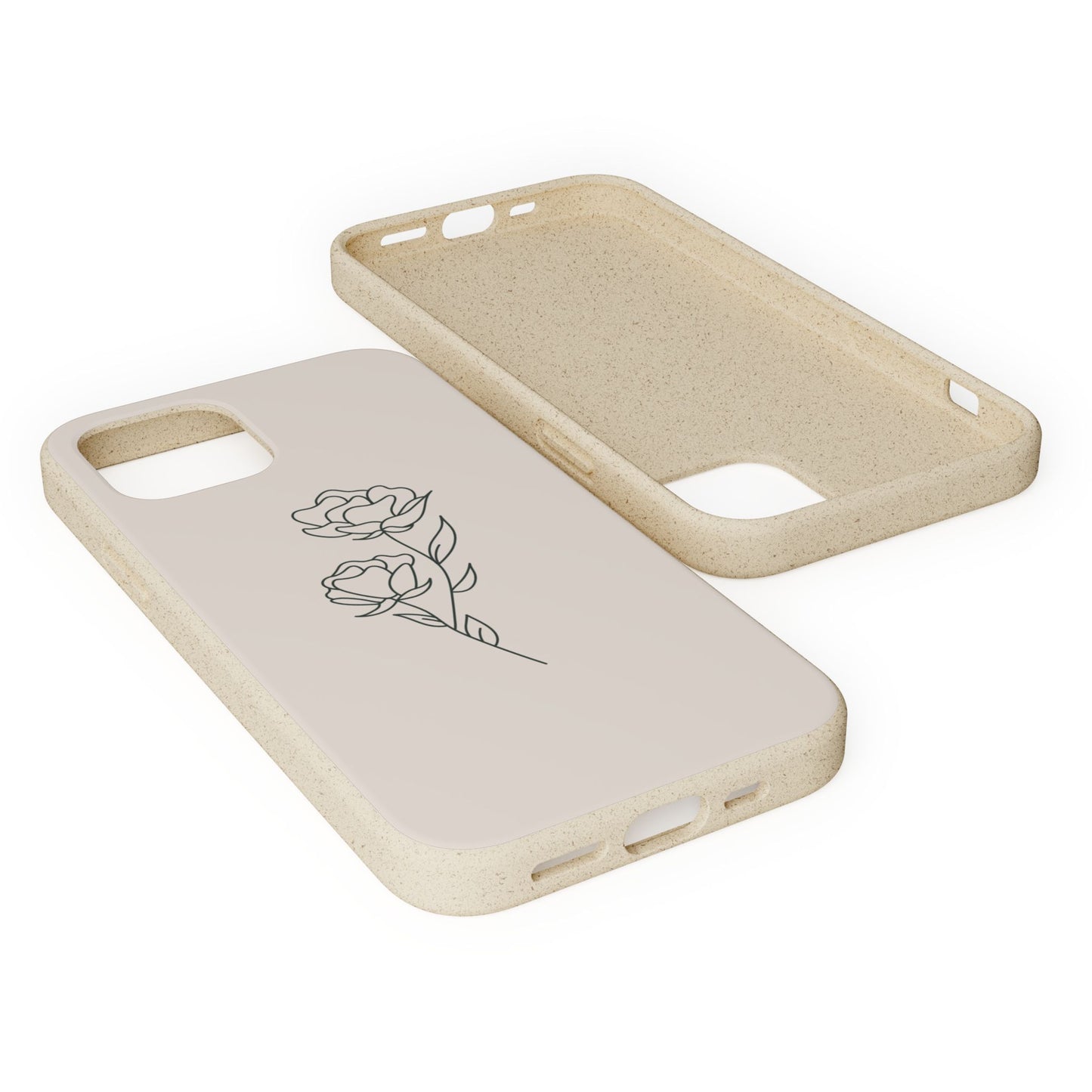 Eco-Friendly Phone Case with Floral Design, Biodegradable Mobile Cover, Sustainable Gift, Floral iPhone Case, Eco Chic Decor