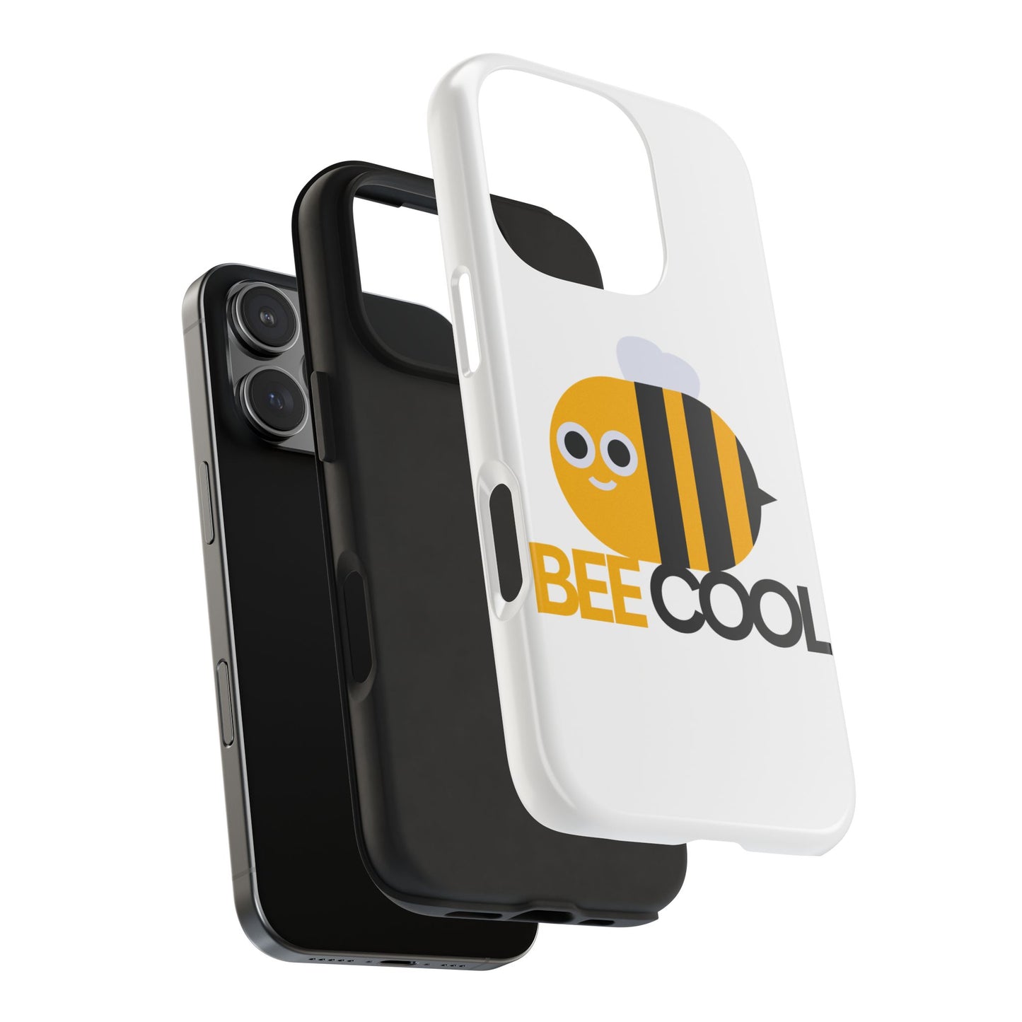 Bee Cool Tough Phone Case, Funny Phone Cover, Bee Lover Gift, Durable Phone Protector, Unique Bee Design