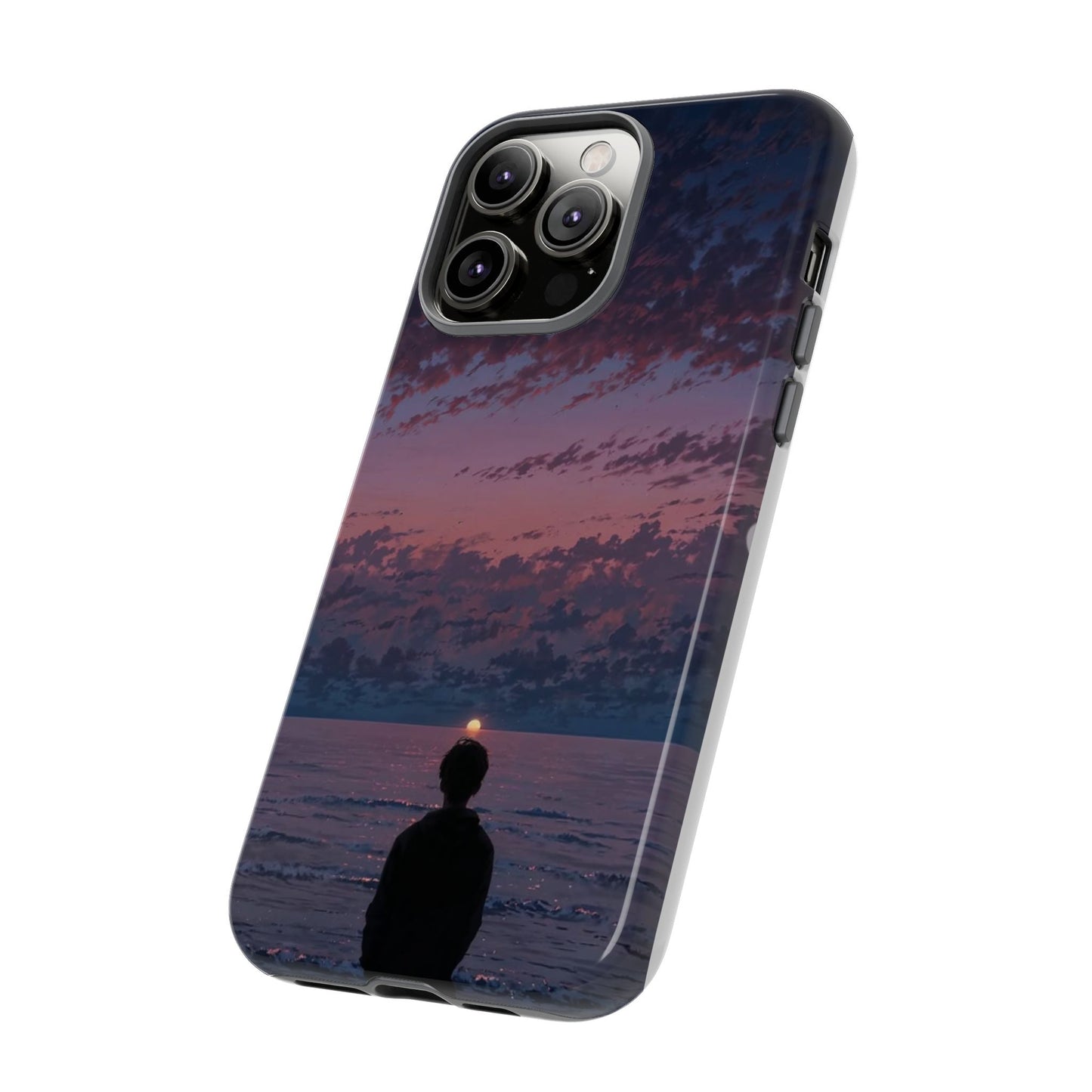 Sunset Ocean Phone Case, Tough Cases, Unique Cell Phone Cover, Artistic Phone Accessories, Gift for Her, Nature Inspired Case