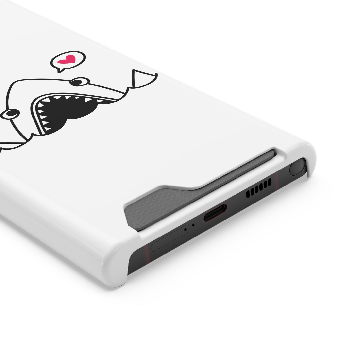 Cute Shark Phone Case with Card Holder - Perfect for Ocean Lovers, Unique Gift for Birthdays, Beach Days, and Back to School