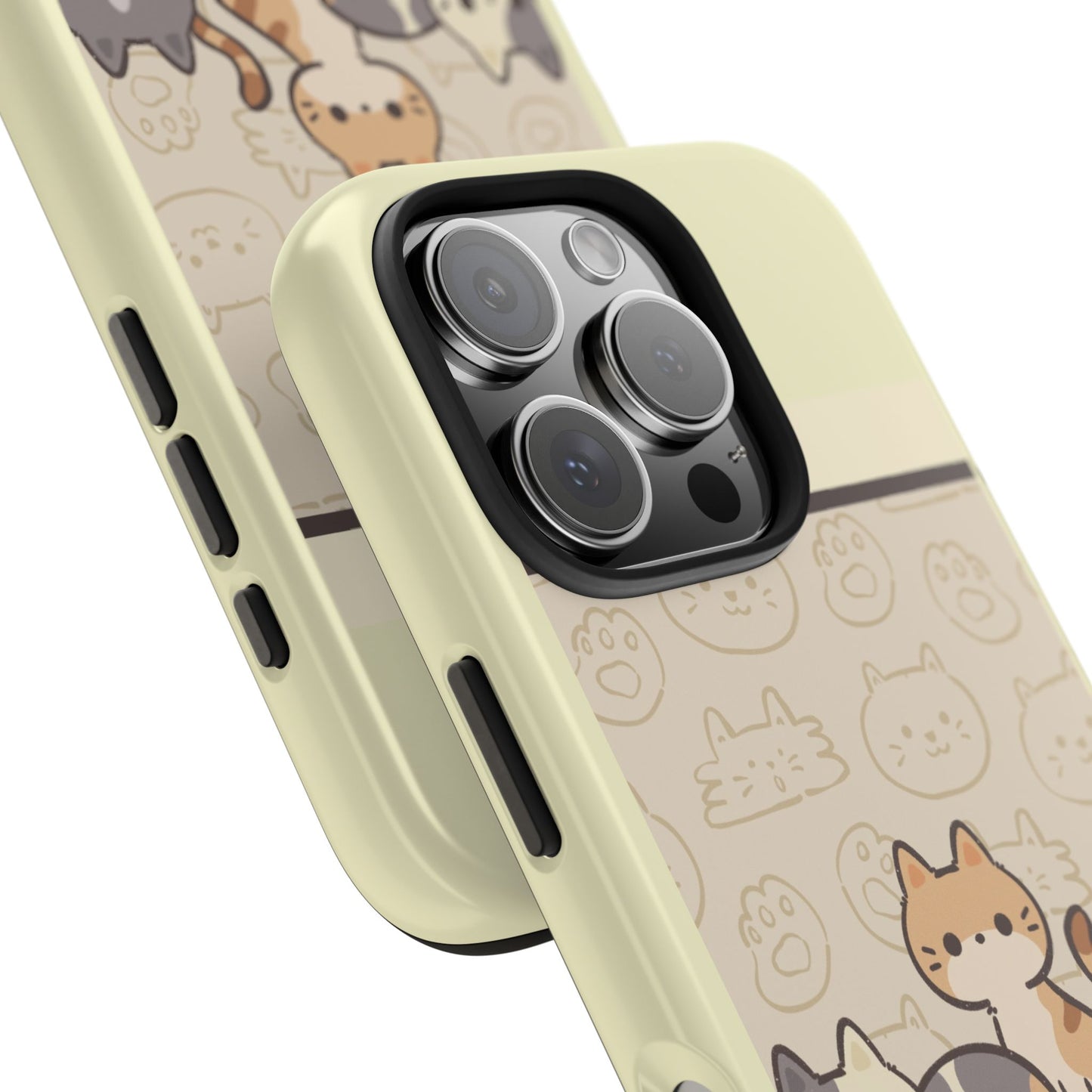 Cute Cat Phone Case - Don't Touch My Phone, Gift for Cat Lovers, Kawaii Accessories, Fun Tech Protection, Pet Lover Gifts