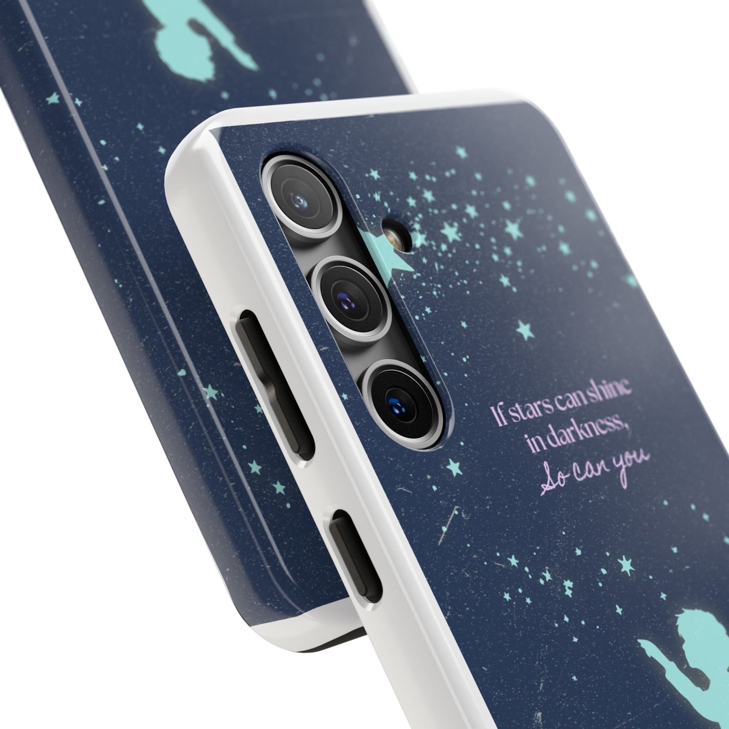 Starry Night Tough Phone Cases, Inspirational Phone Cover, Cute Kid Design, Galaxy Aesthetic, Gift for Dreamers, Motivational Decor
