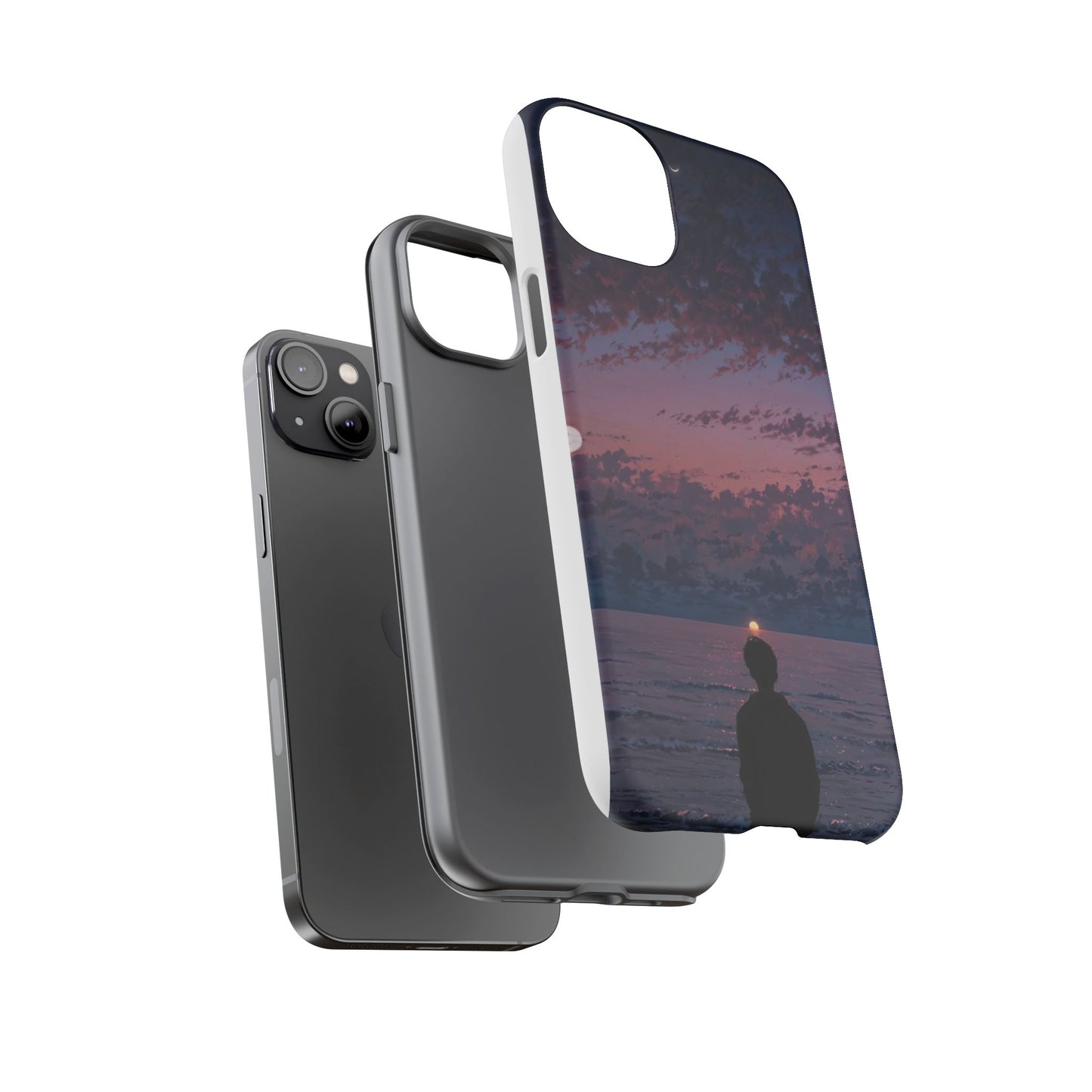 Sunset Ocean Phone Case, Tough Cases, Unique Cell Phone Cover, Artistic Phone Accessories, Gift for Her, Nature Inspired Case