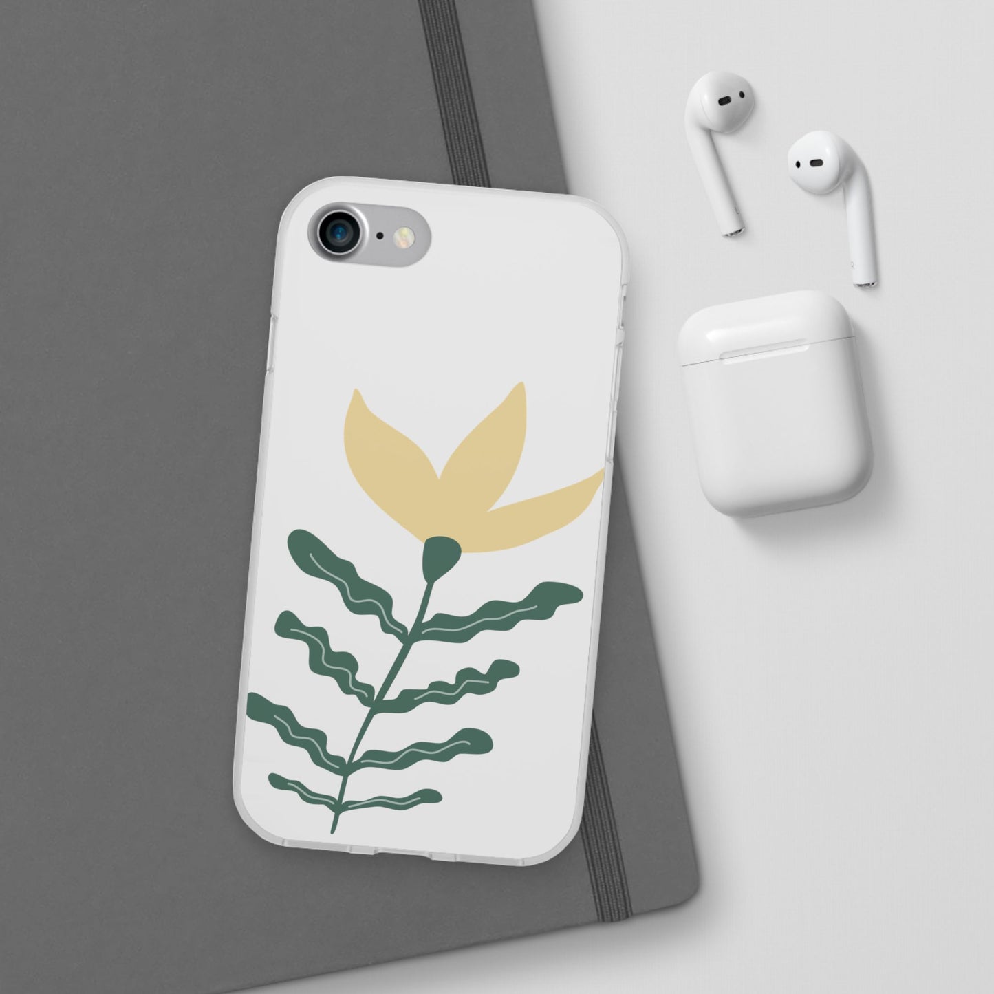 Stylish Floral Flexi Cases, Phone Accessories, Gift Idea, Protective Case, Trendy Phone Cover, Spring Vibes